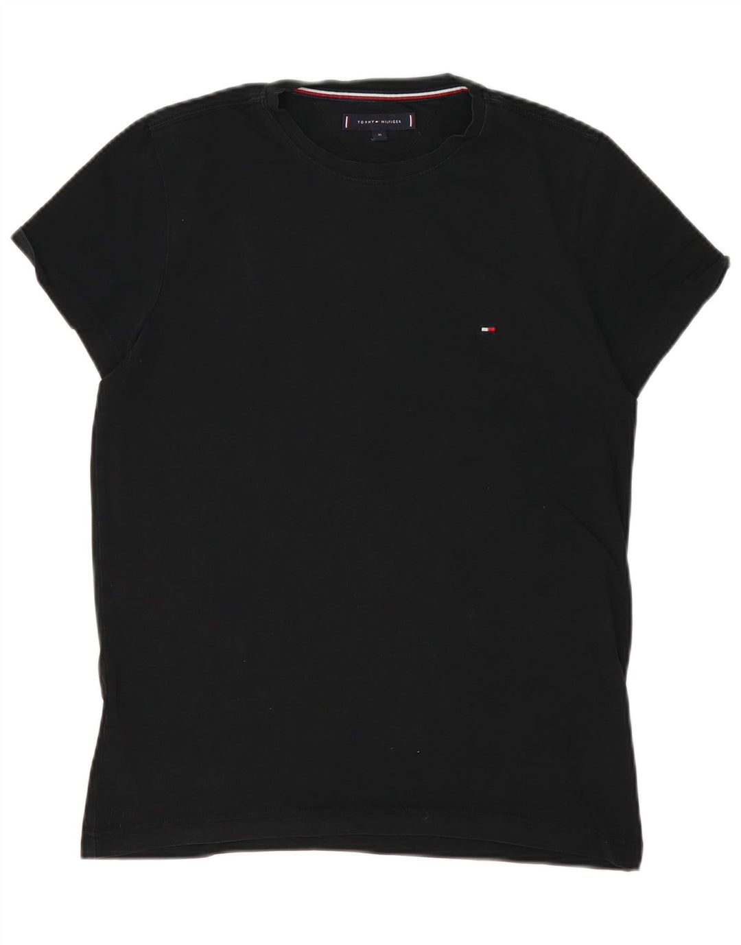 Tommy Hilfiger T-Shirt Homme Noir Moyen Coton