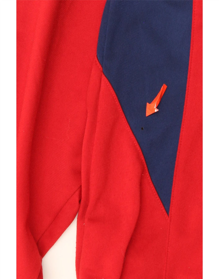 Adidas Veste de survêtement pour homme UK 46/48 XL Rouge Rayé Polyester