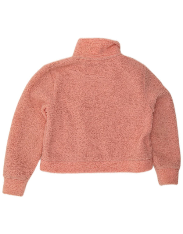 Superdry Veste polaire surdimensionnée Teddy Bear pour femme UK 10 Petit Rose