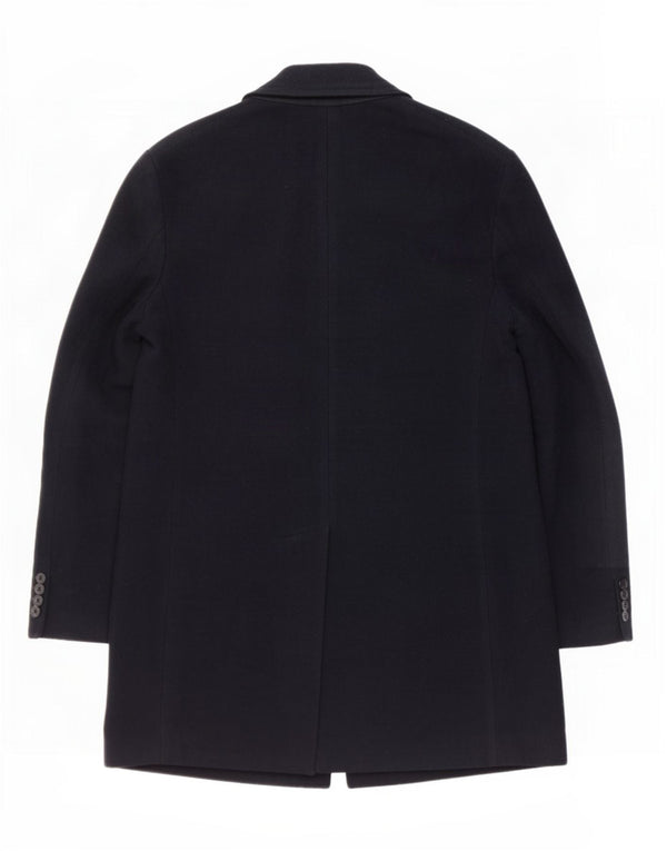 French Connection Manteau Homme UK 40 Large Bleu Marine Laine