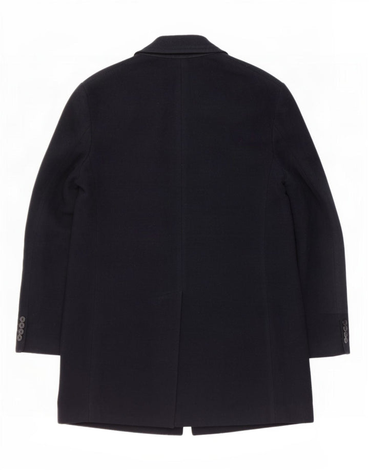 French Connection Manteau Homme UK 40 Large Bleu Marine Laine