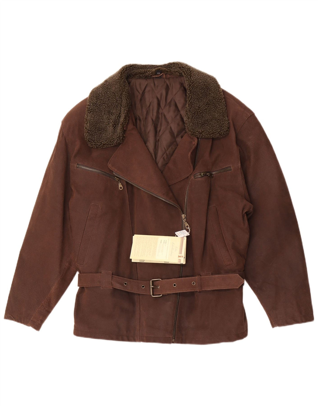 Veste en daim pour femme Front Line EU 44 XL en cuir marron