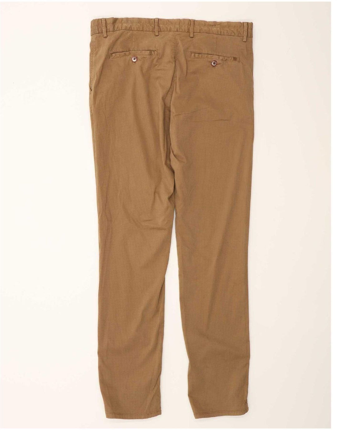 Massimo Dutti Pantalon chino cargo pour homme EU 44 Large W34 L33 Marron à carreaux