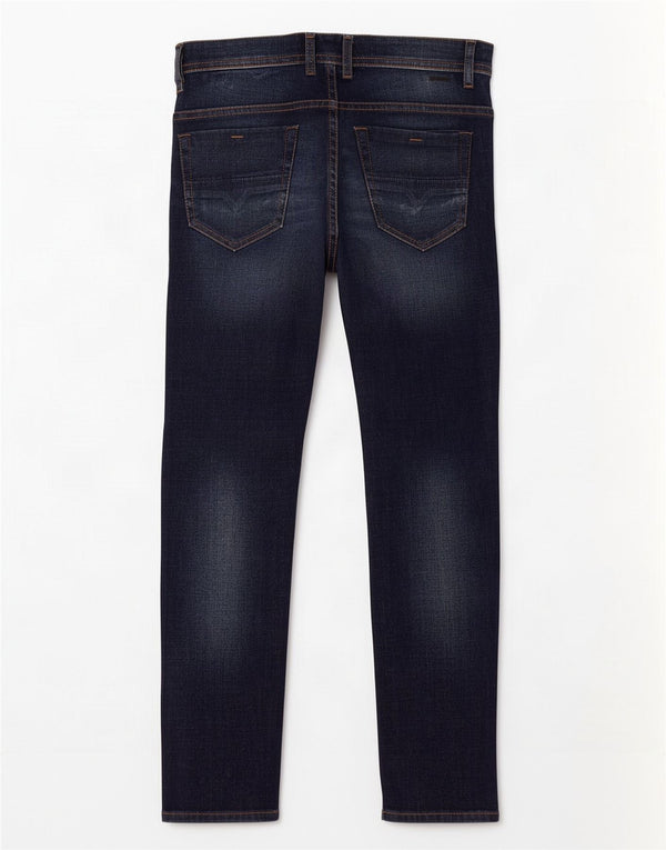 Diesel Jean Thommer Slim Skinny W29 L30 Femme Bleu Marine Coton