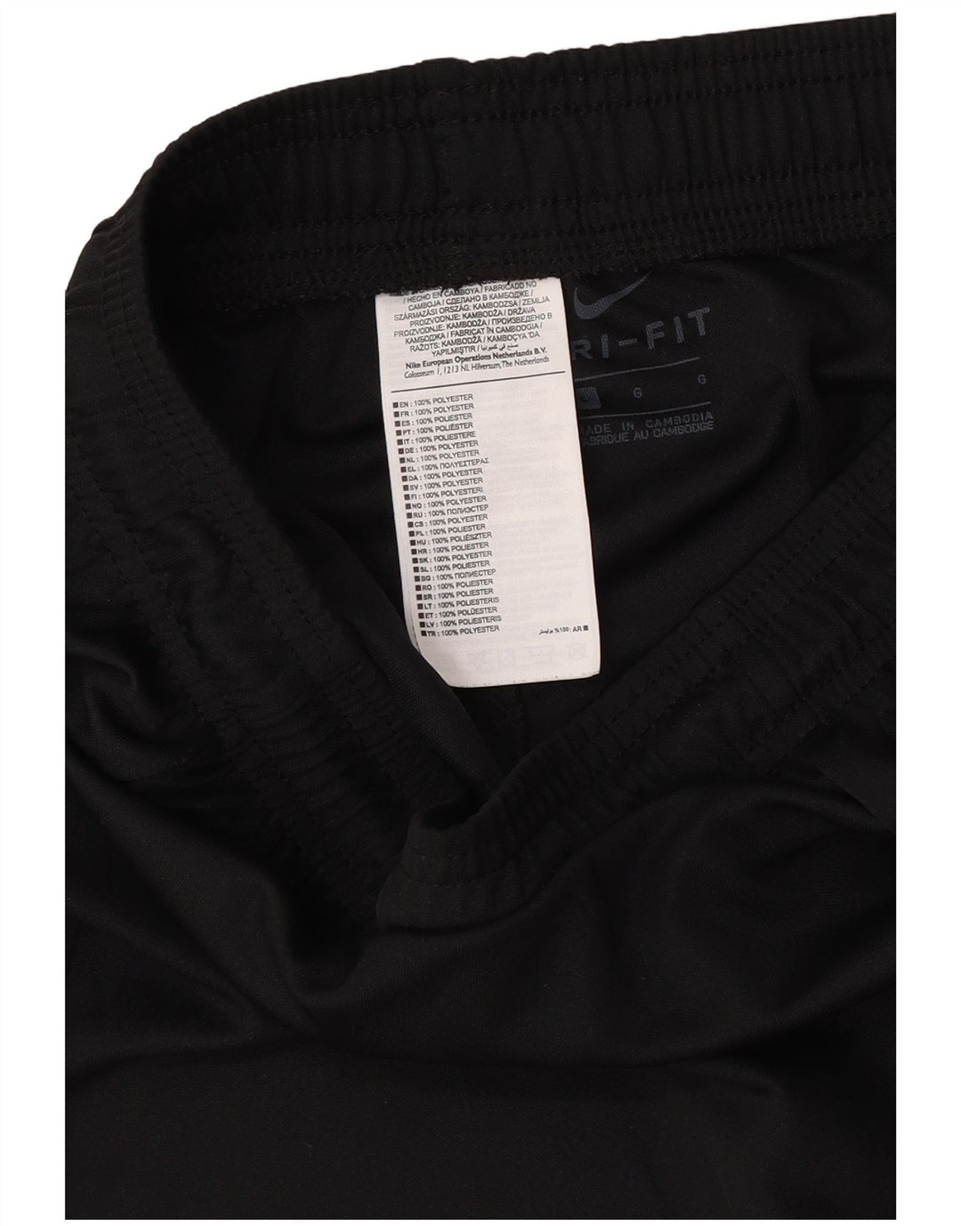 Short de sport Nike Dri Fit pour hommes, grand, noir, polyester