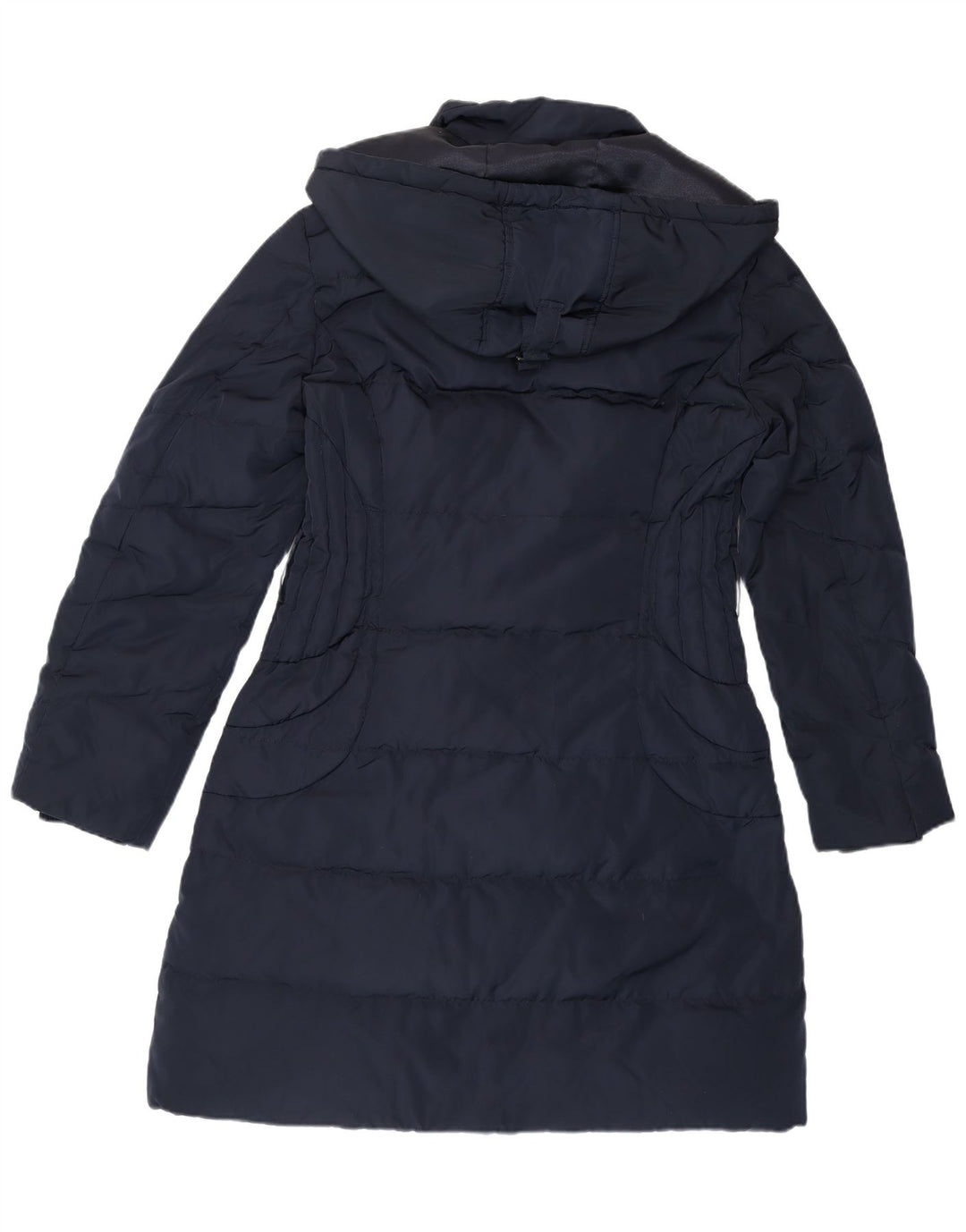 MONSOON Manteau rembourré à capuche pour femme UK 44 Bleu marine moyen Polyester