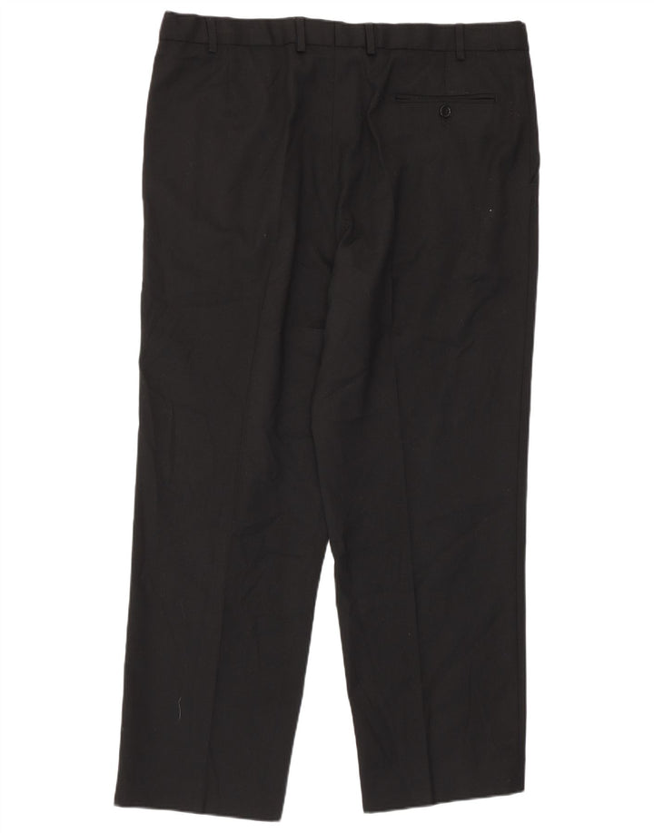 Marks & Spencer Pantalon de costume pour homme W38 L29 Noir Polyester