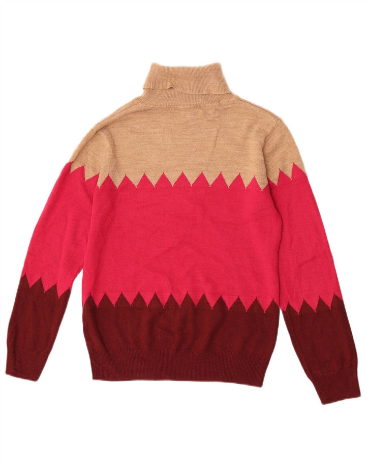 Marks & Spencer Pull col roulé pour femme UK 8 Small Multicolore