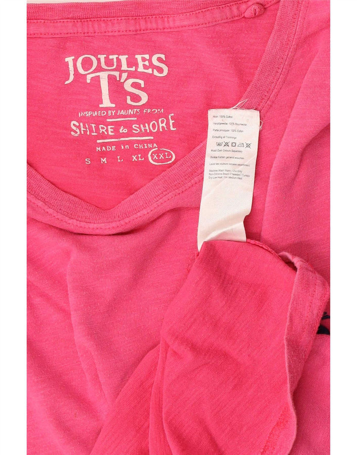 Joules T-Shirt Homme Top 2XL Rose Coton