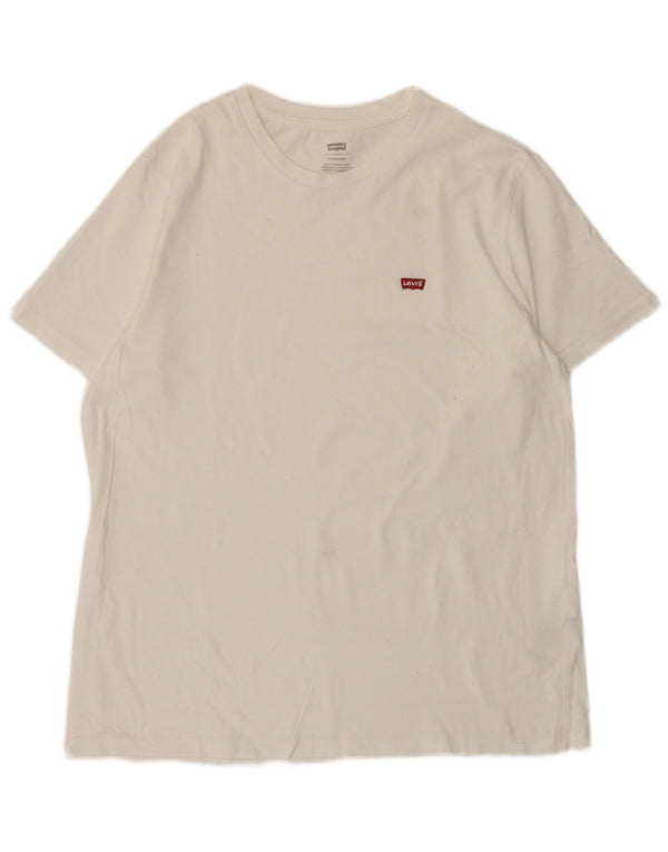 Levi's Tee-Shirt Standard Homme Blanc Large Coton