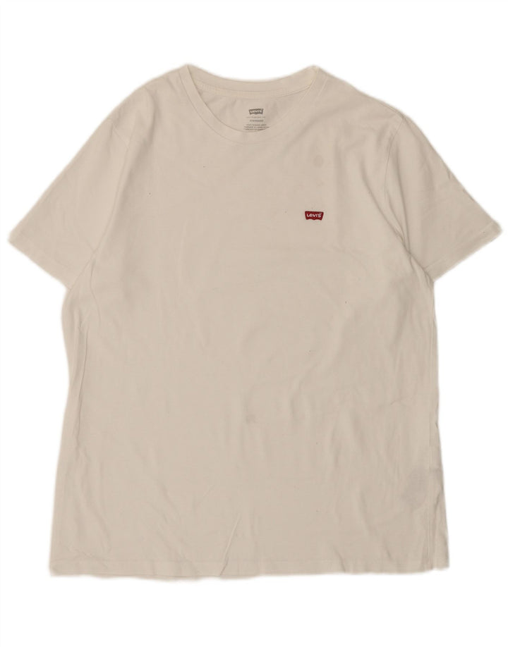 Levi's Tee-Shirt Standard Homme Blanc Large Coton