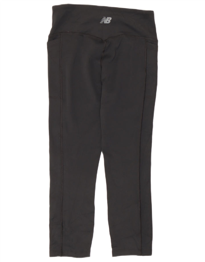 New Balance Leggings Femme UK 12 Polyester Noir Moyen
