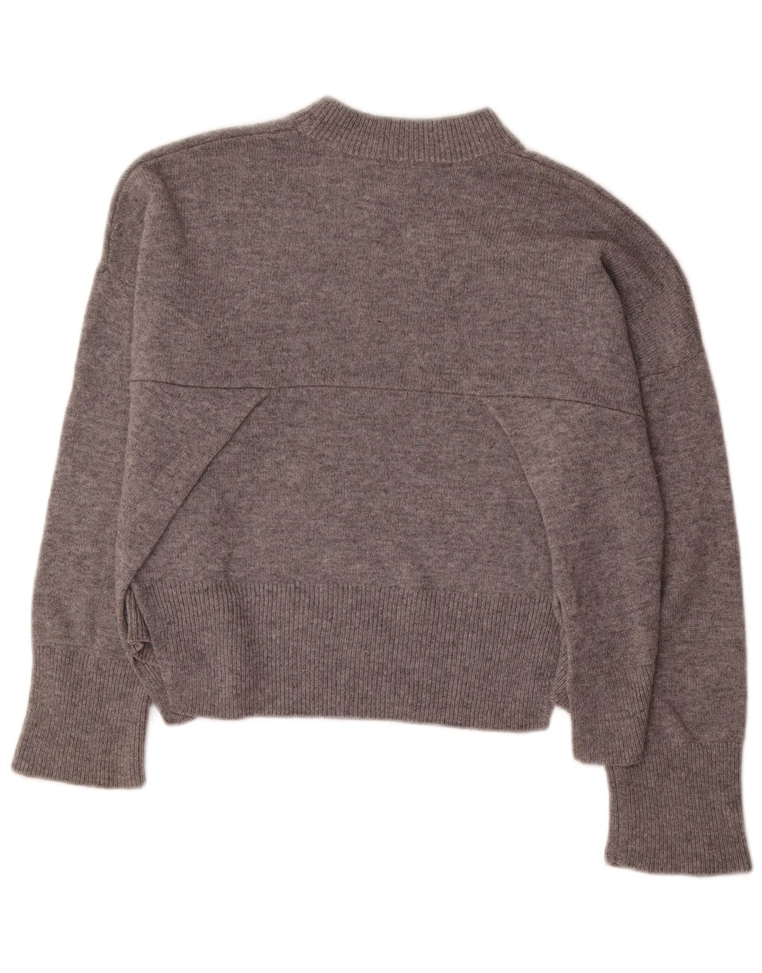 Whistles Pull surdimensionné à col roulé pour femme UK 10 Petite laine grise