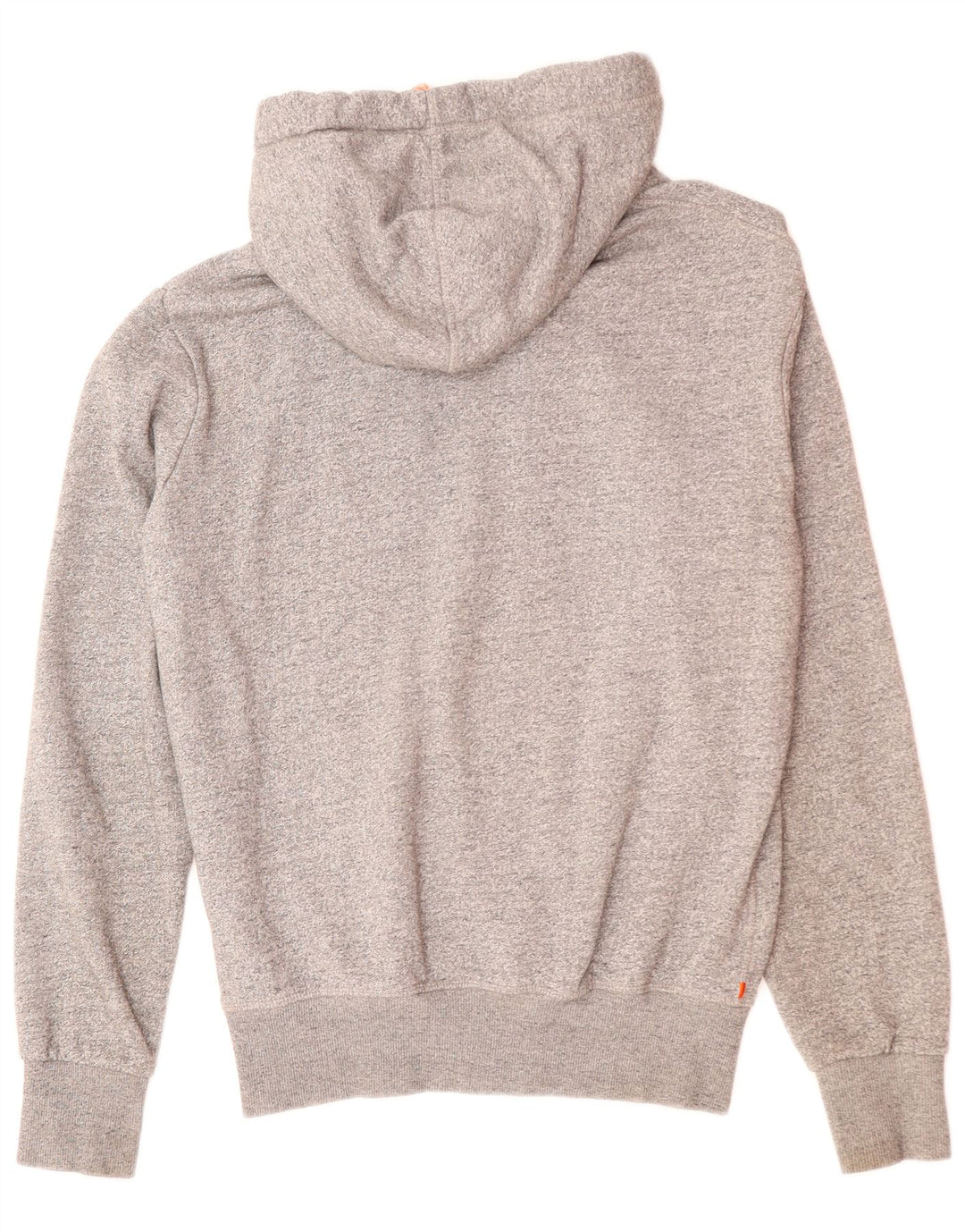 SUPERDRY Pull à Capuche Graphique Homme Gris Moyen Moucheté Coton