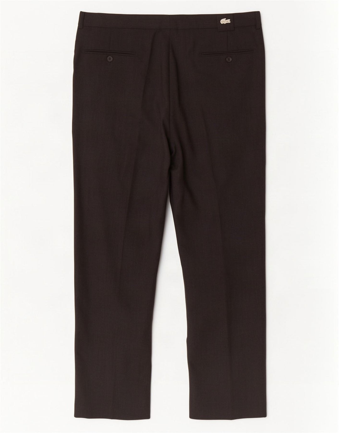Lacoste Mens Pegged Suit Pantalon Taille 46 Large W36 L27 Laine Grise