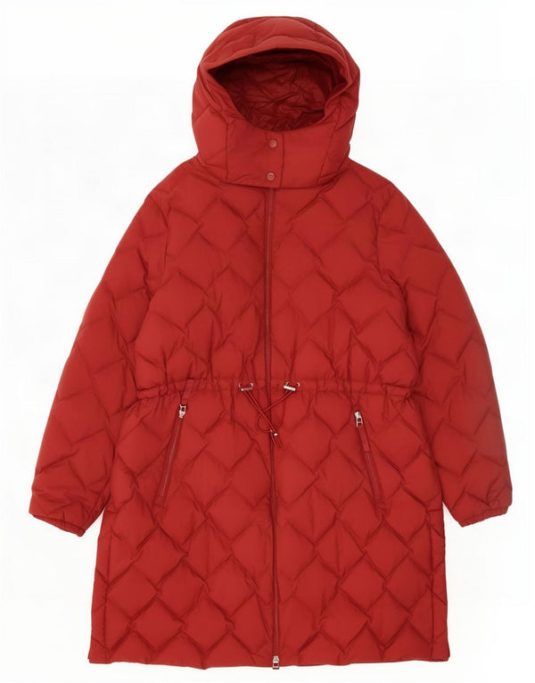 Marks & Spencer Manteau rembourré à capuche pour femme UK 22 3XL Rouge Polyamide