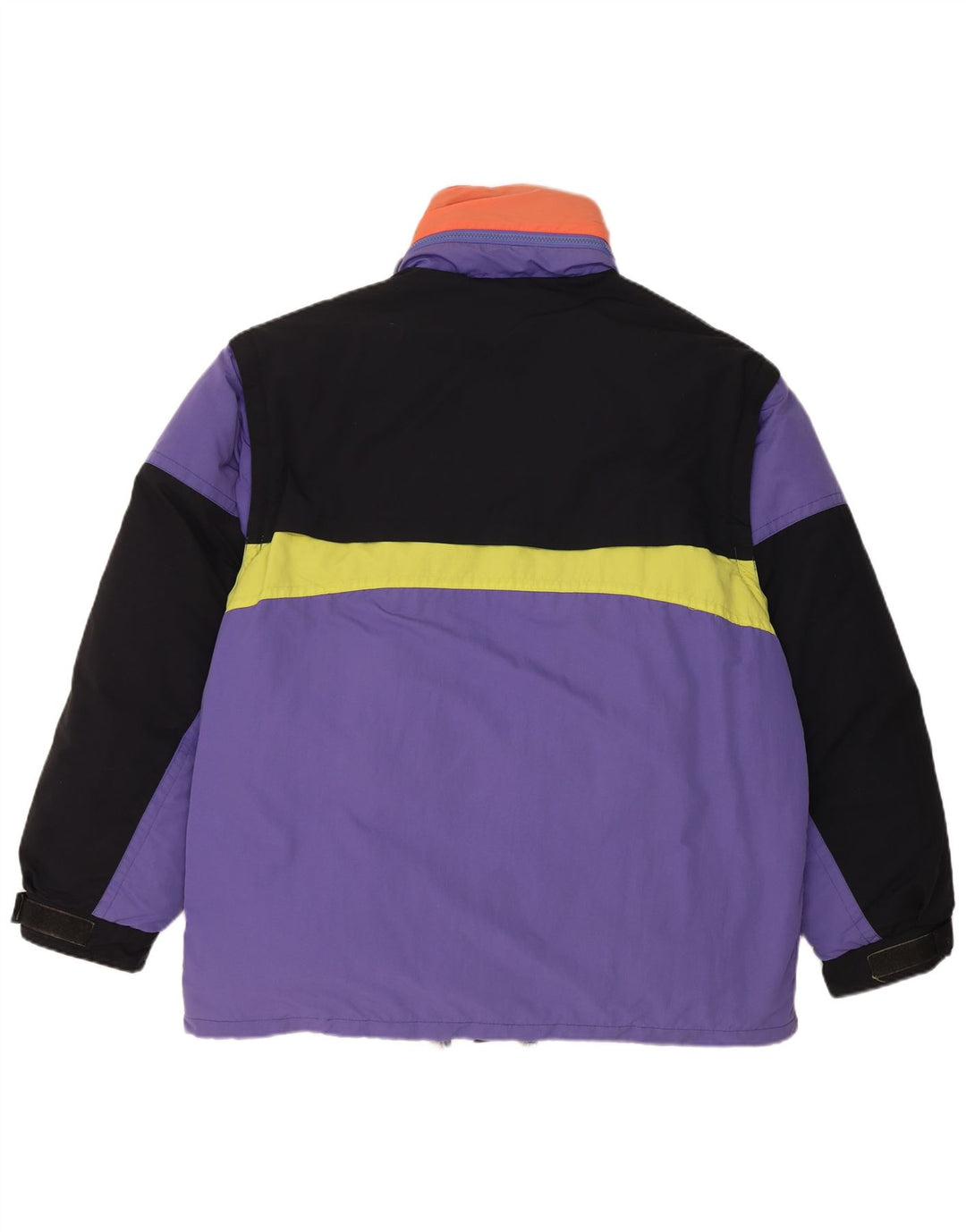 veste rembourrée vintage pour homme UK 40 Grand violet colourblock polyamide
