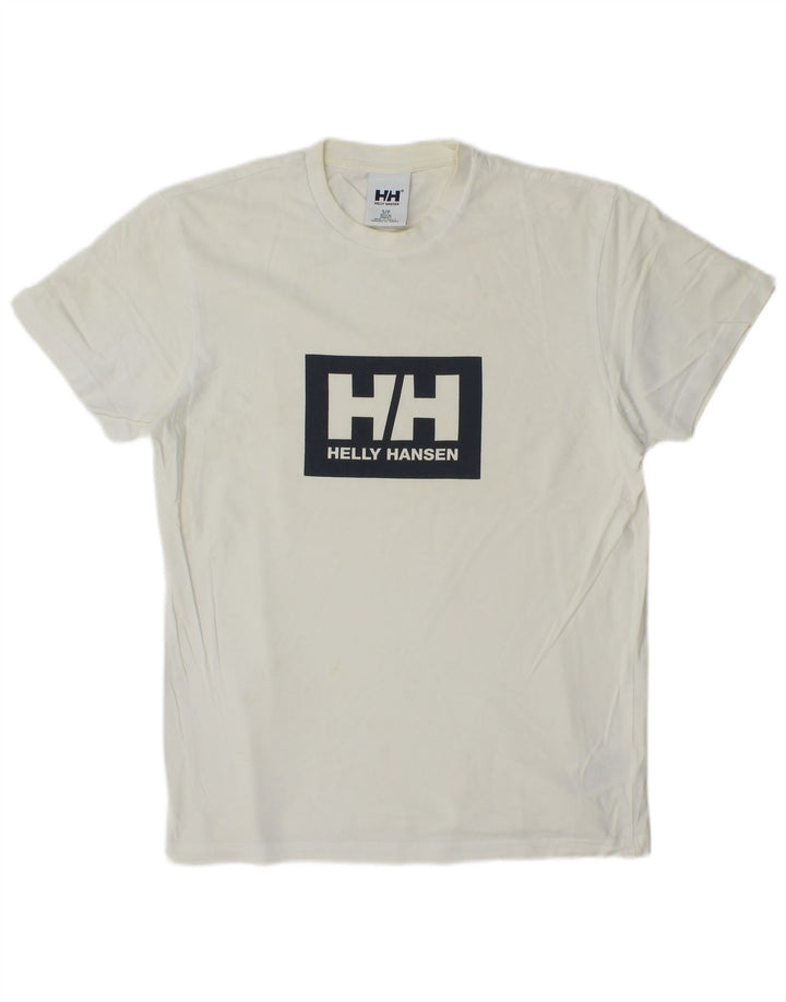 Helly Hansen T-shirt graphique pour homme Petit coton blanc