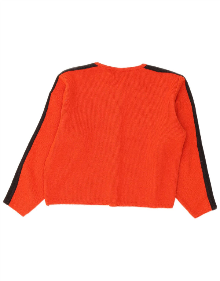 Kookai Bolero Jumper pour femme UK 14 Medium Rouge Colourblock