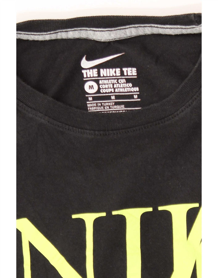 Nike T-shirt graphique coupe athlétique pour femme UK 14 Noir moyen