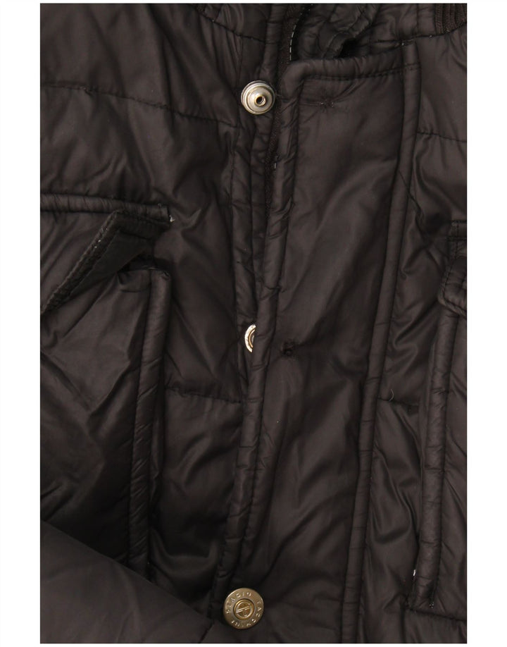 Sergio Tacchini Veste matelassée à capuche pour homme IT 52 XL Noir Polyamide