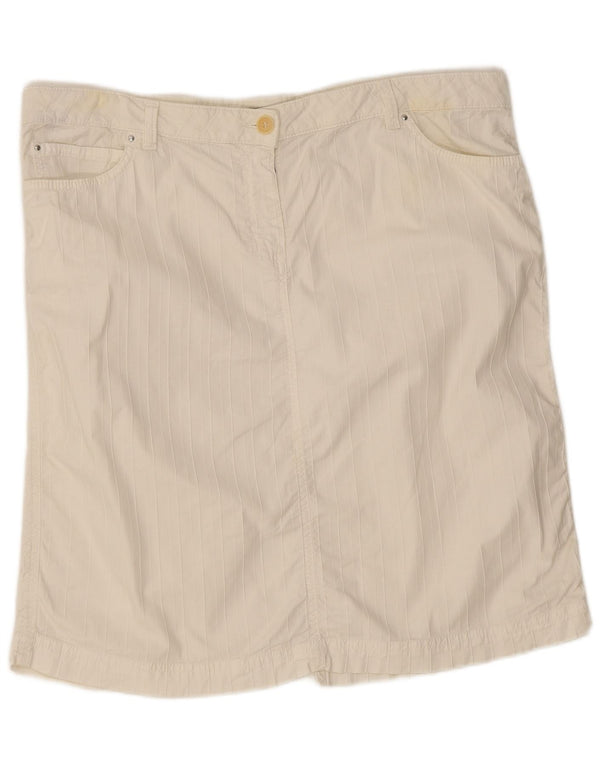 Marina Yachting Jupe Midi Femme Large W34 Coton Blanc