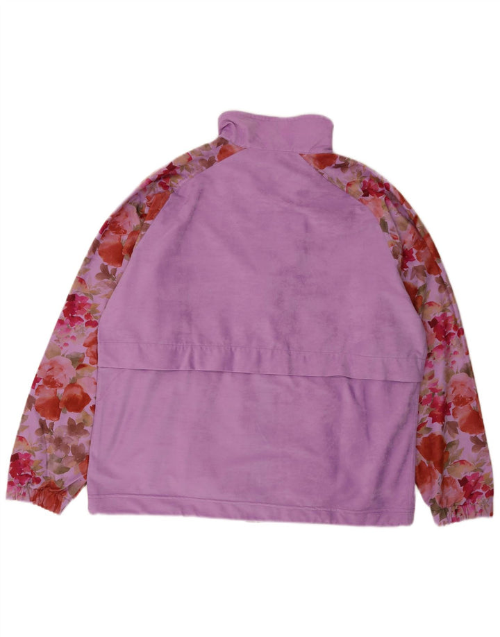 La Font Veste de survêtement en velours pour homme IT 48 Violet moyen floral