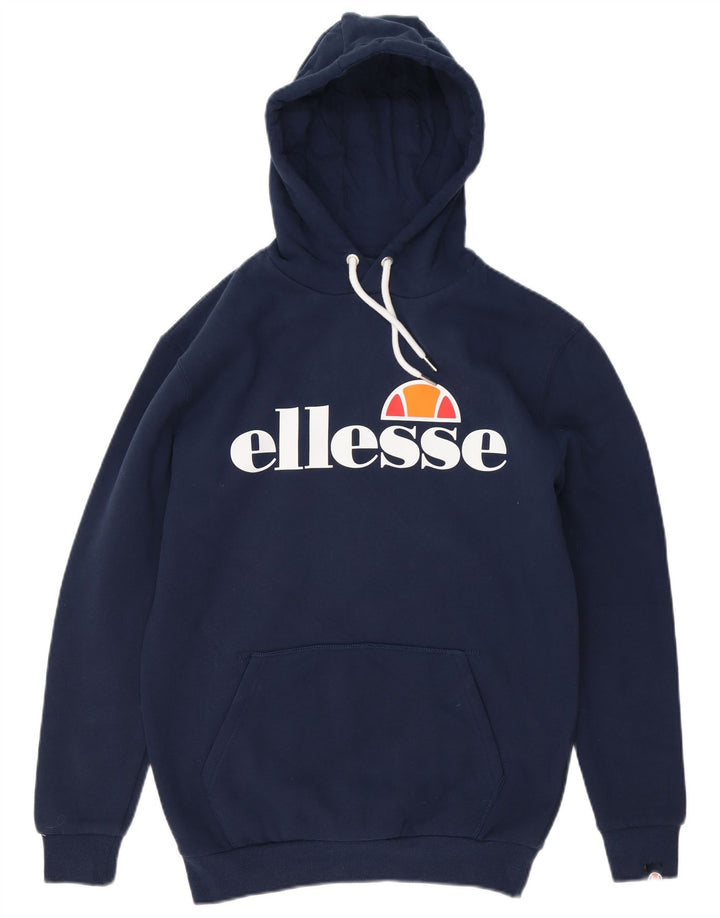 ELLESSE Pull à capuche graphique pour homme XS Bleu marine