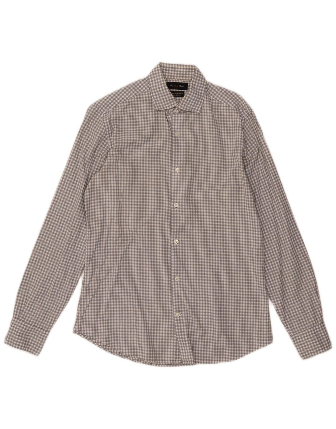 Massimo Dutti Chemise Homme Petit Vichy Gris