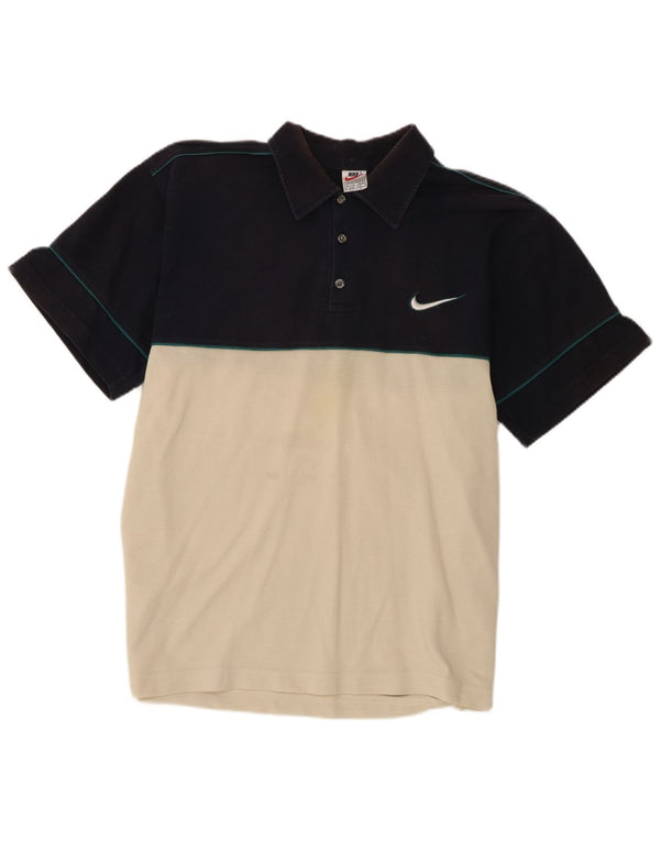 Nike Polo Homme UK 47/48 2XL Bleu Marine Colorblock