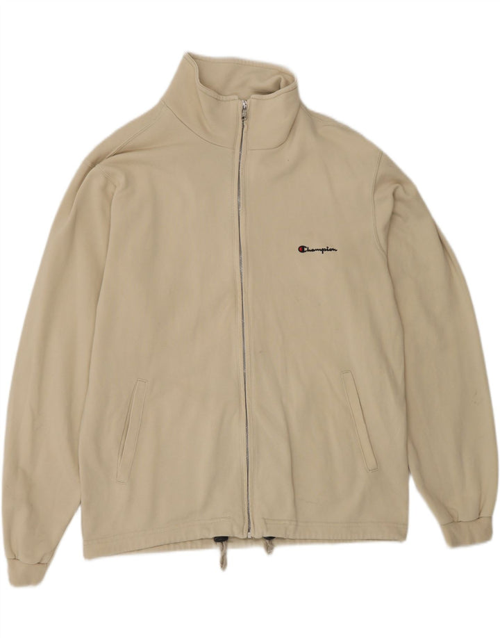 CHAMPION Veste de Survêtement Homme Large Beige Coton