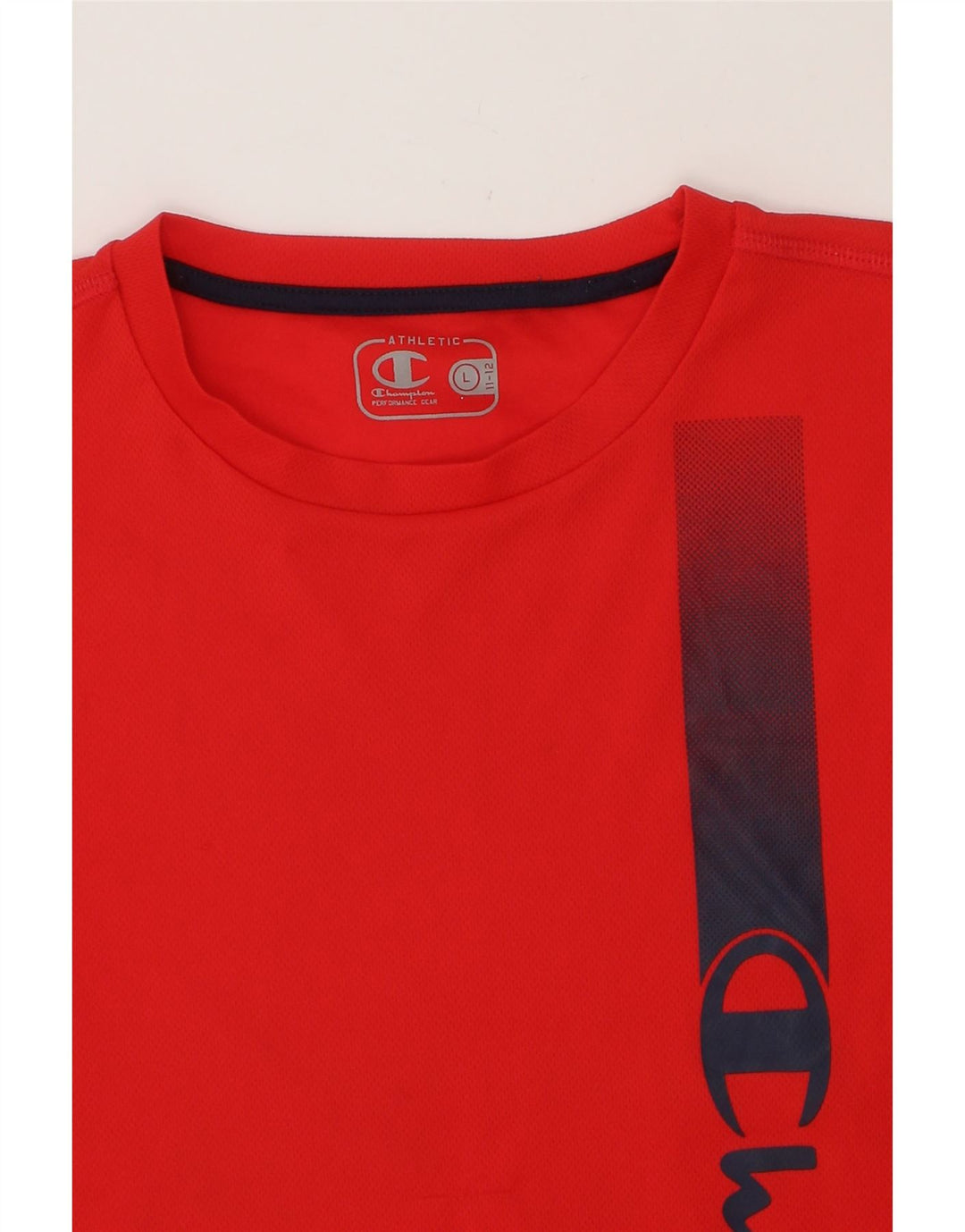 CHAMPION Boys Graphic Vest Top 11-12 Years Large Red Polyester Vintage Champion and Second-Hand Champion from Messina Hembry 