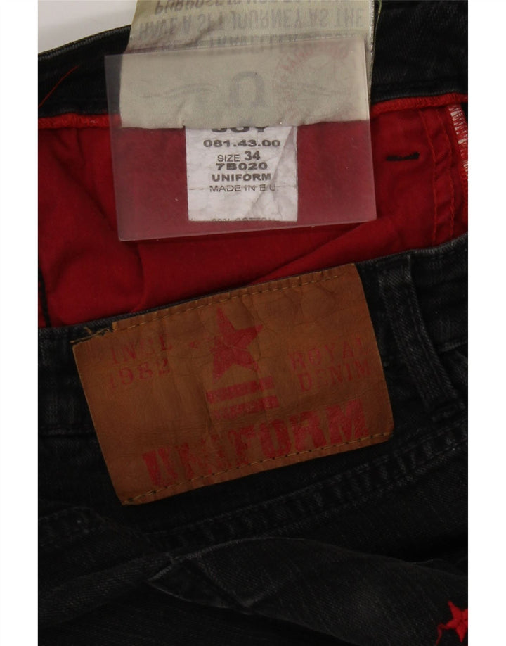 Jean droit homme Uniform W34 L30 coton gris