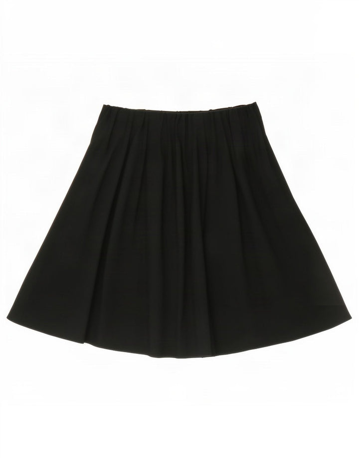 Zara Femme Jupe Plissée Small W26 Vert Viscose