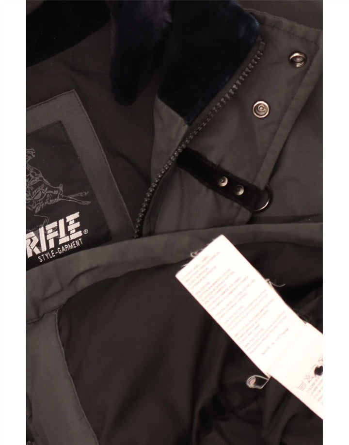 Rifle Veste Parka Homme UK 40 Grand Coton Gris