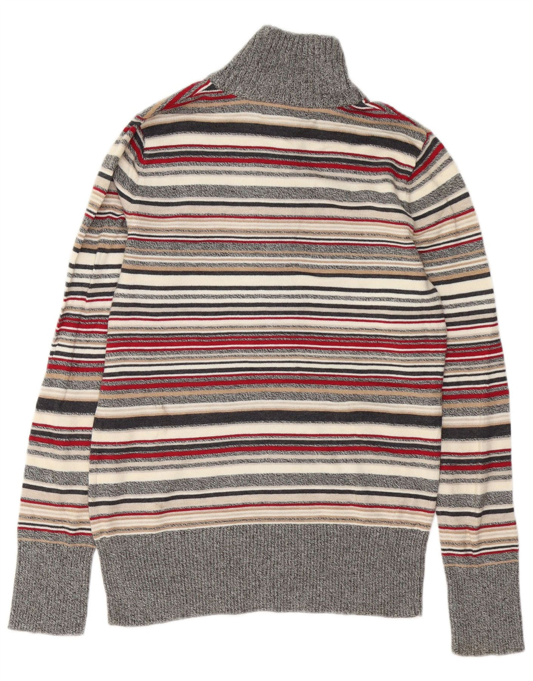 Eddie Bauer Pull à col boutonné pour femme UK 14 Medium Multicolore