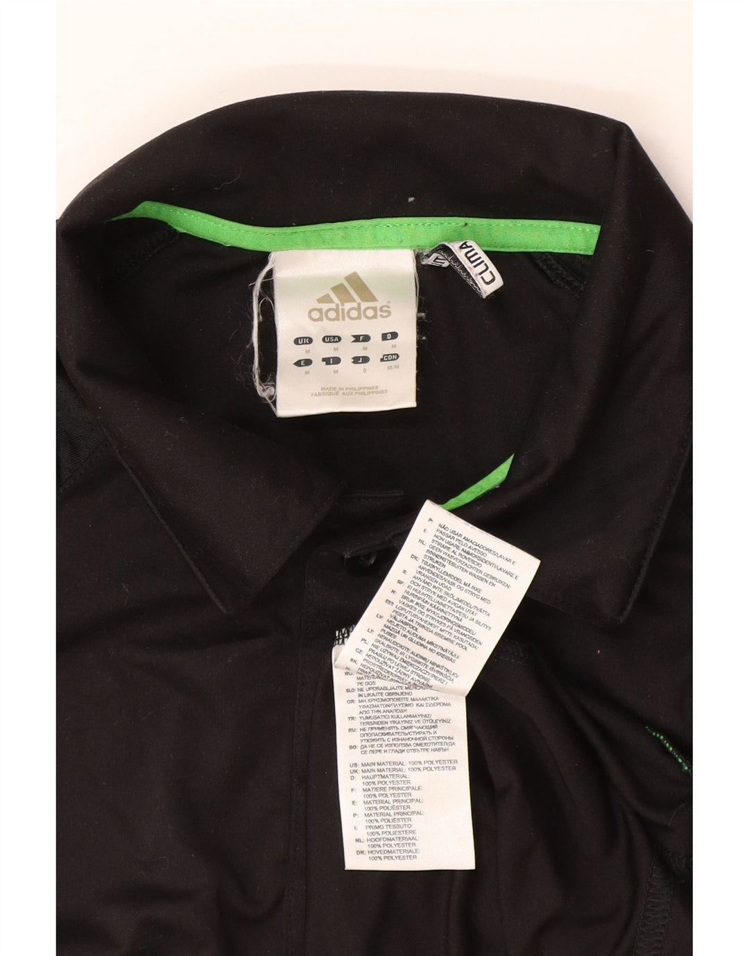 Adidas Polo Climalite Homme Noir Moyen Polyester