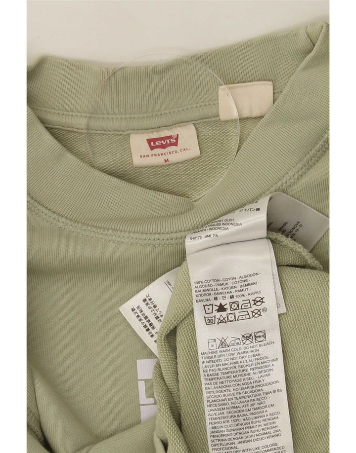 Levi's Sweatshirt Jumper Homme Vert Moyen Coton