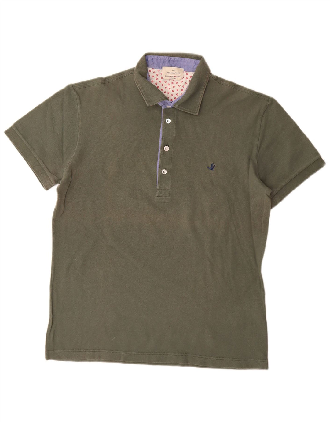 Brooksfield Polo Homme IT 52 Large Kaki Coton