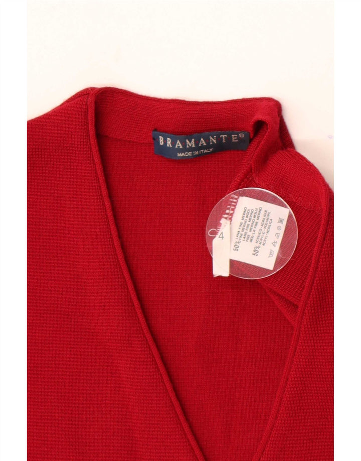 Bramante Gilet Homme Petite Laine Bordeaux