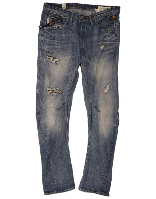 G-Star Jean slim effet vieilli W29 L32 bleu coton pour homme
