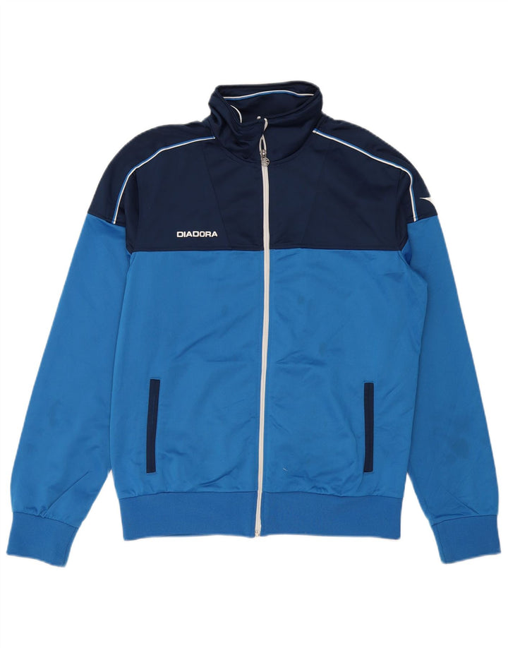 DIADORA Veste de Survêtement Homme Large Bleu Colorblock Polyester
