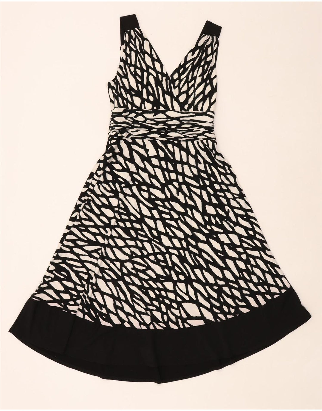 Principes Robe trapèze à motif abstrait pour femme UK 12 Noir moyen