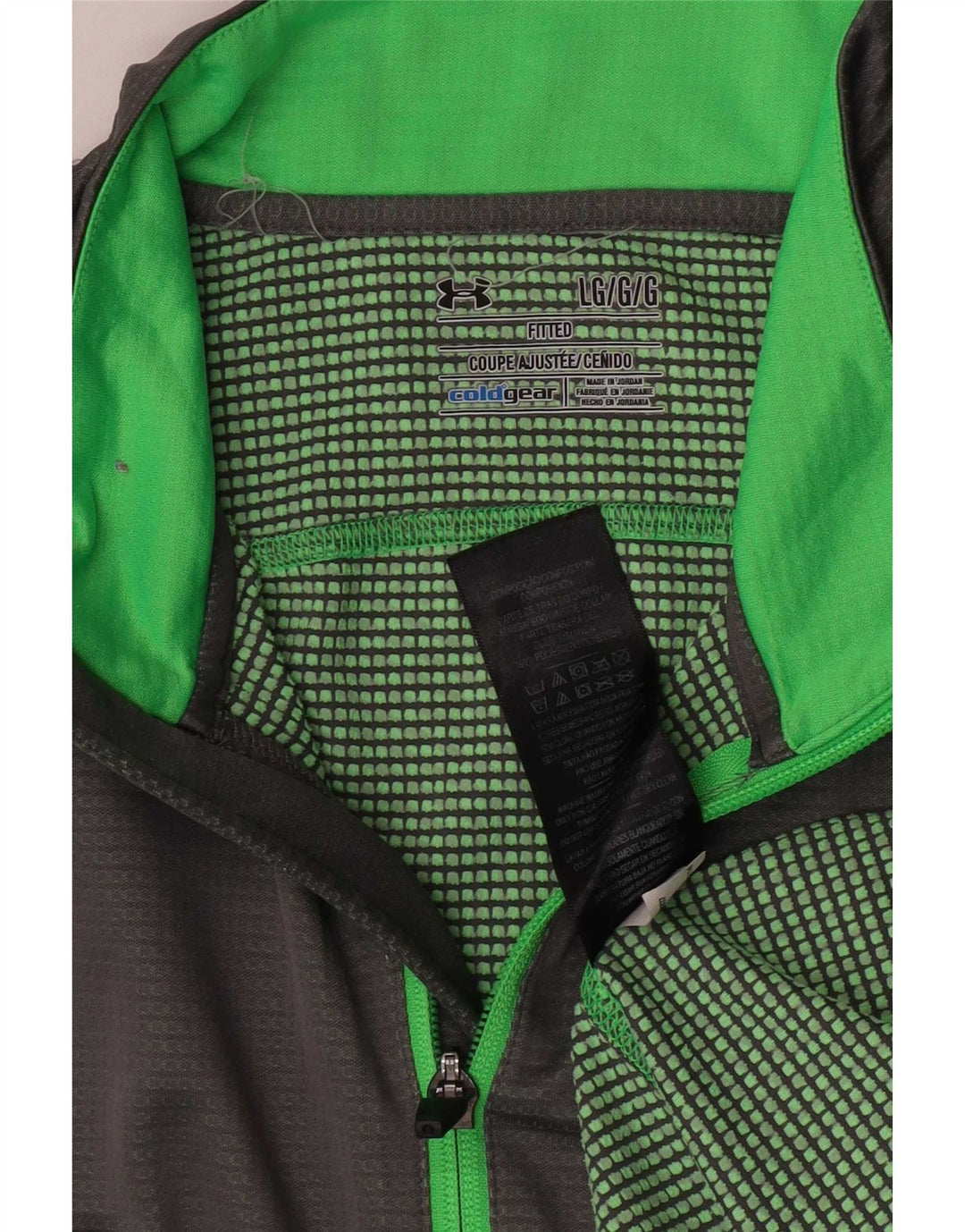 Under Armour Haut à col zippé à manches longues pour homme Gris Polyester Sports