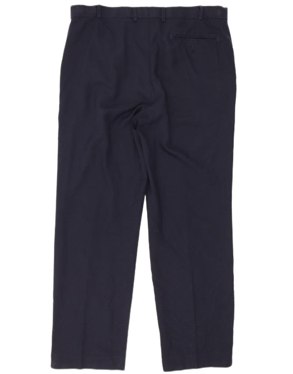 Marks & Spencer Pantalon de costume coupe classique pour homme W36 L31 en laine bleu marine