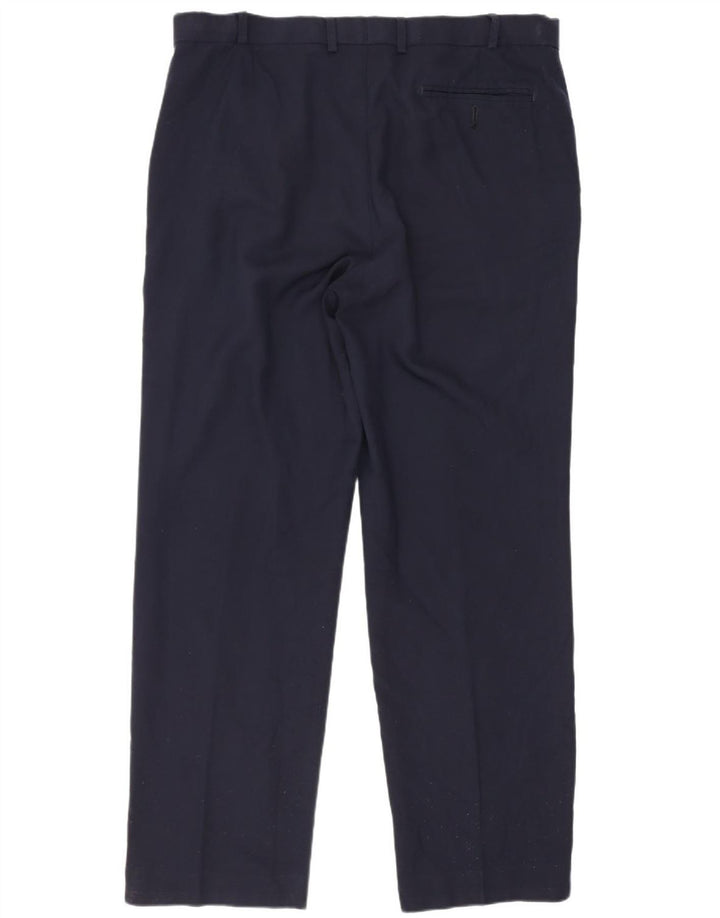 Marks & Spencer Pantalon de costume coupe classique pour homme W36 L31 en laine bleu marine