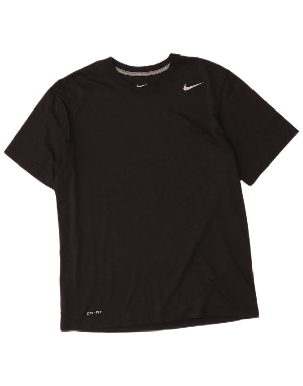 Nike Hommes Dri Fit T-Shirt Haut Noir Moyen Polyester
