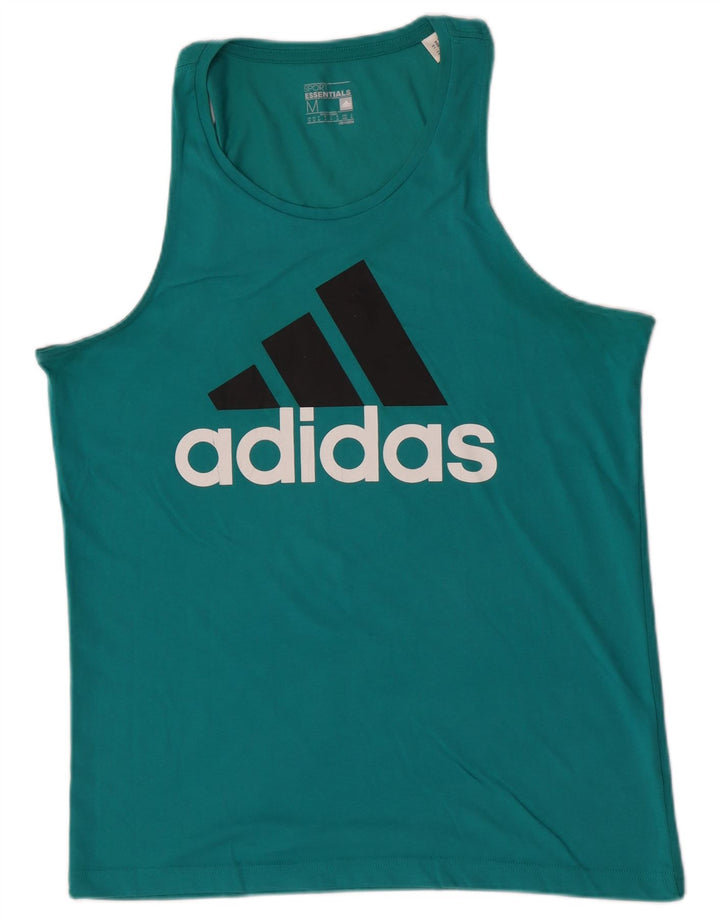 Adidas Débardeur Climalite Graphic Homme Turquoise Moyen Coton
