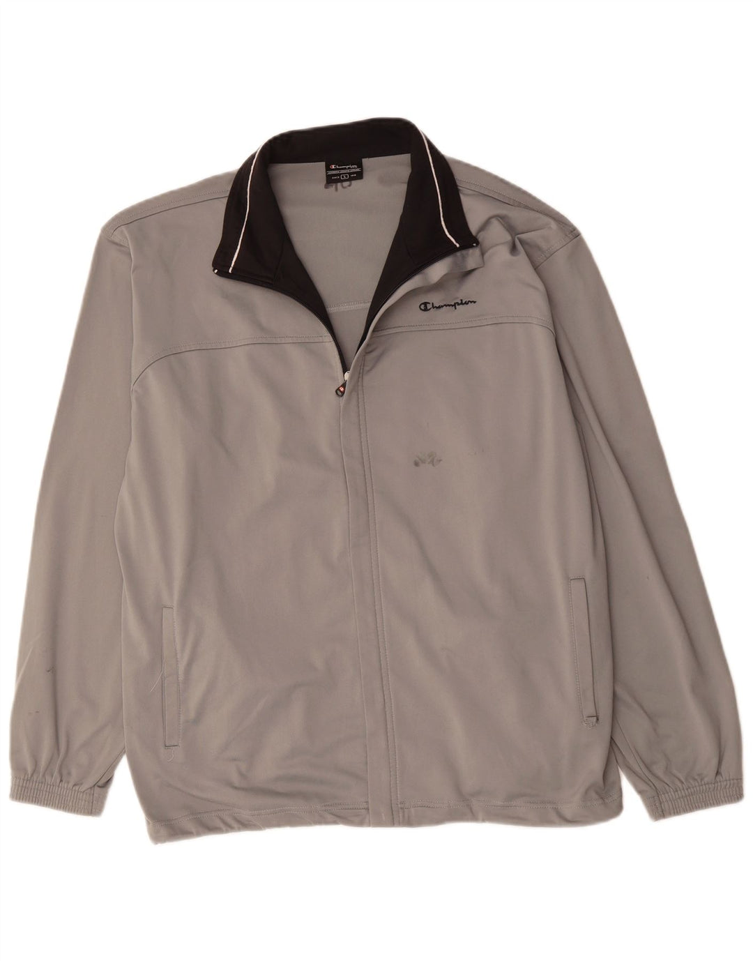 Champion Veste de survêtement pour homme Taille L Gris Polyester Sports