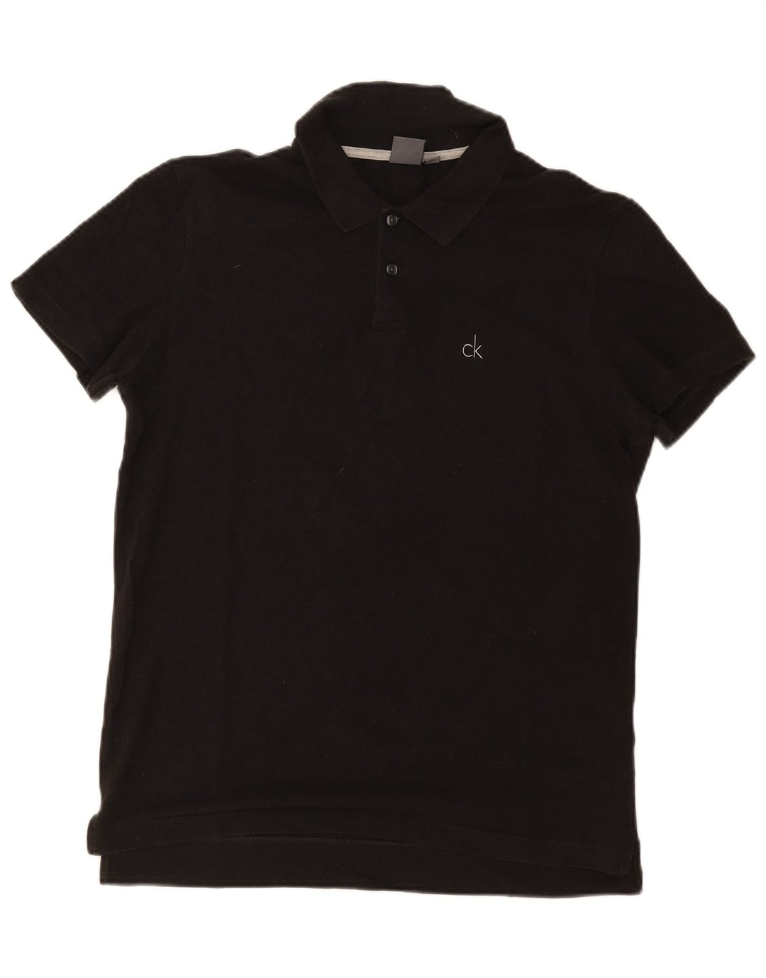 Calvin Klein Polo Homme IT 48 Coton Noir Moyen
